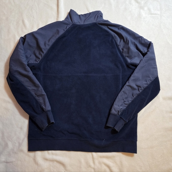 Nike Fleece Navy Half Zip Size Large - Picture 2 of 3
